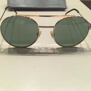 Fendi Ff 0221/S Sunglasses J5GQT GOLD (GREEN LENS) UNISEX